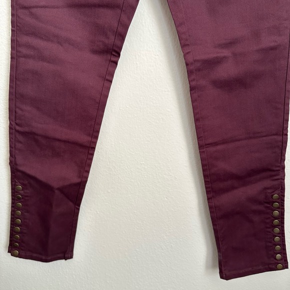 Soft Surroundings Metro Denim Pull On Leggings Burgundy Size XS NWT - Picture 5 of 9